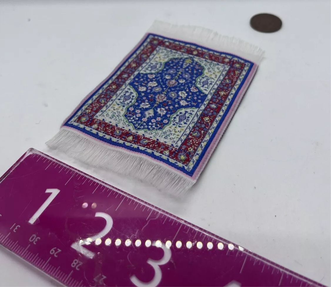 Dolls house rug 4 plus inch