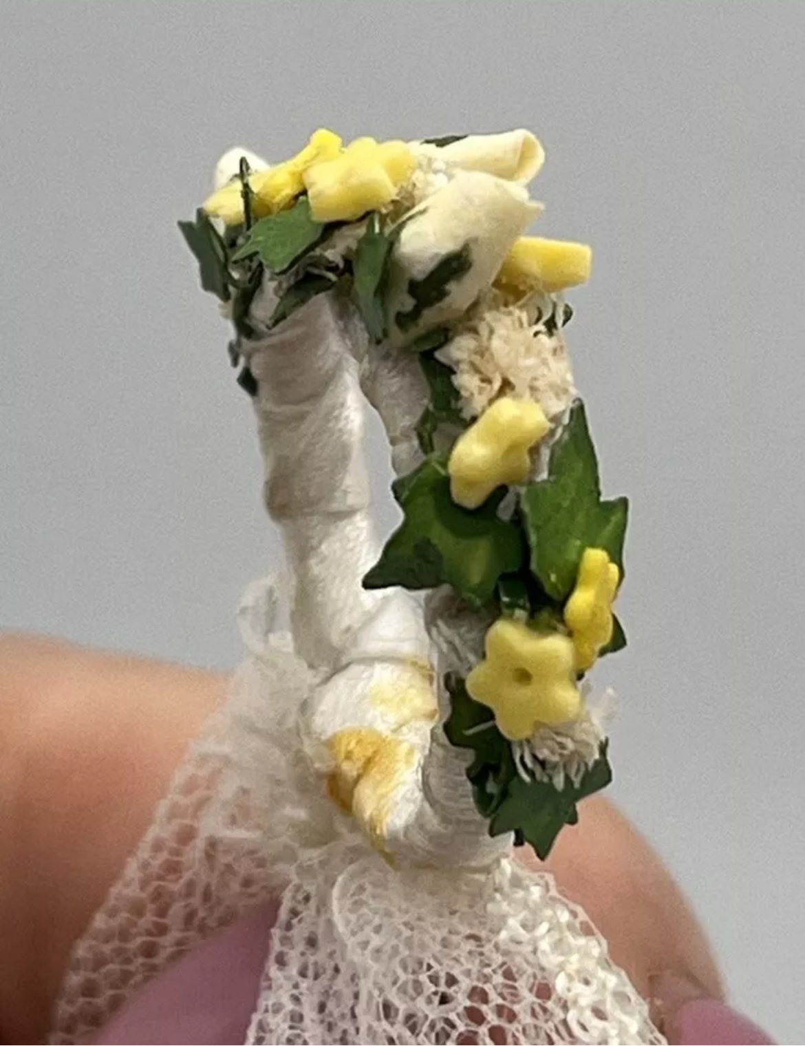 Dolls house wedding tiara and veil new