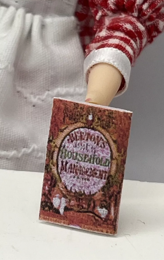 Dolls house Victorian cookery book. Beetons book of household management