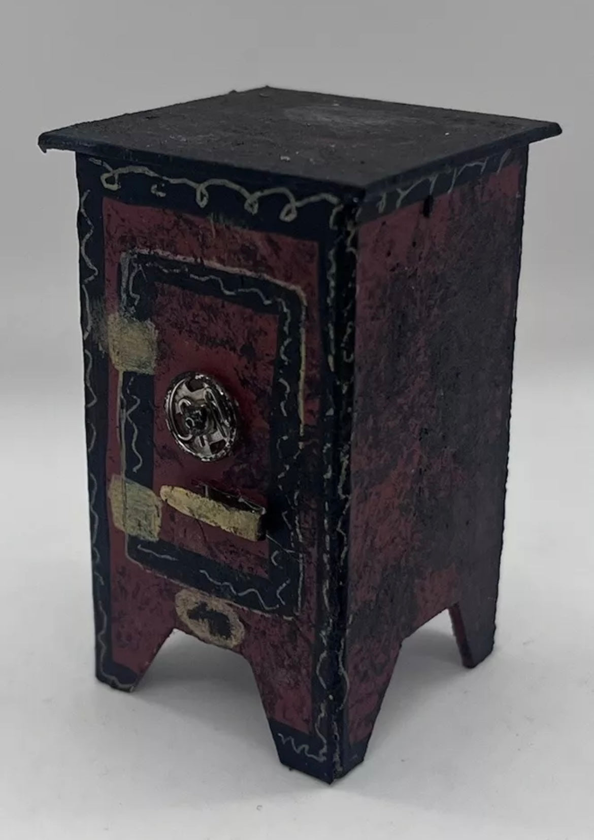 Dolls house Victorian safe (thick card) handmade