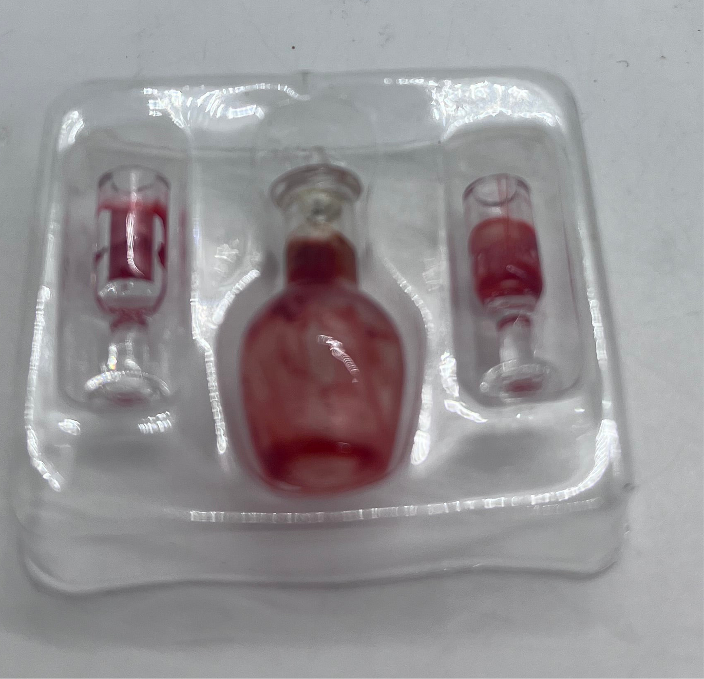 Dolls house decanter and wine glasses