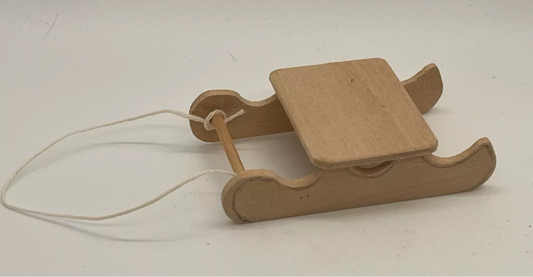 Dolls house handmade sleigh NEW wood