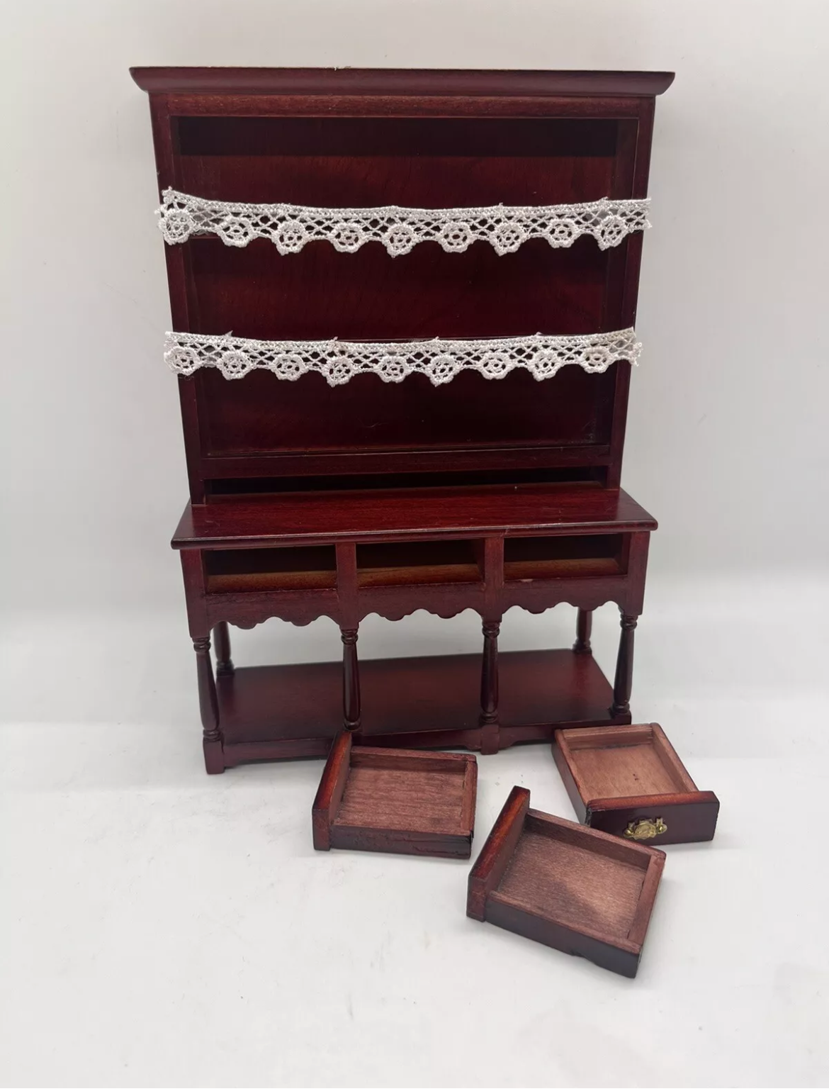 Dolls House Victorian kitchen dresser & all accessories