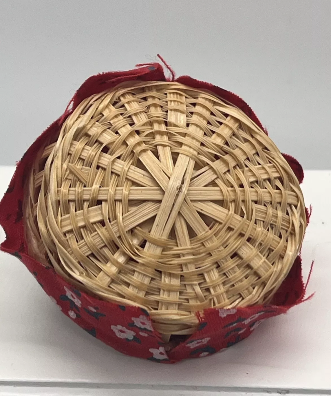 Dolls house Christmas basket