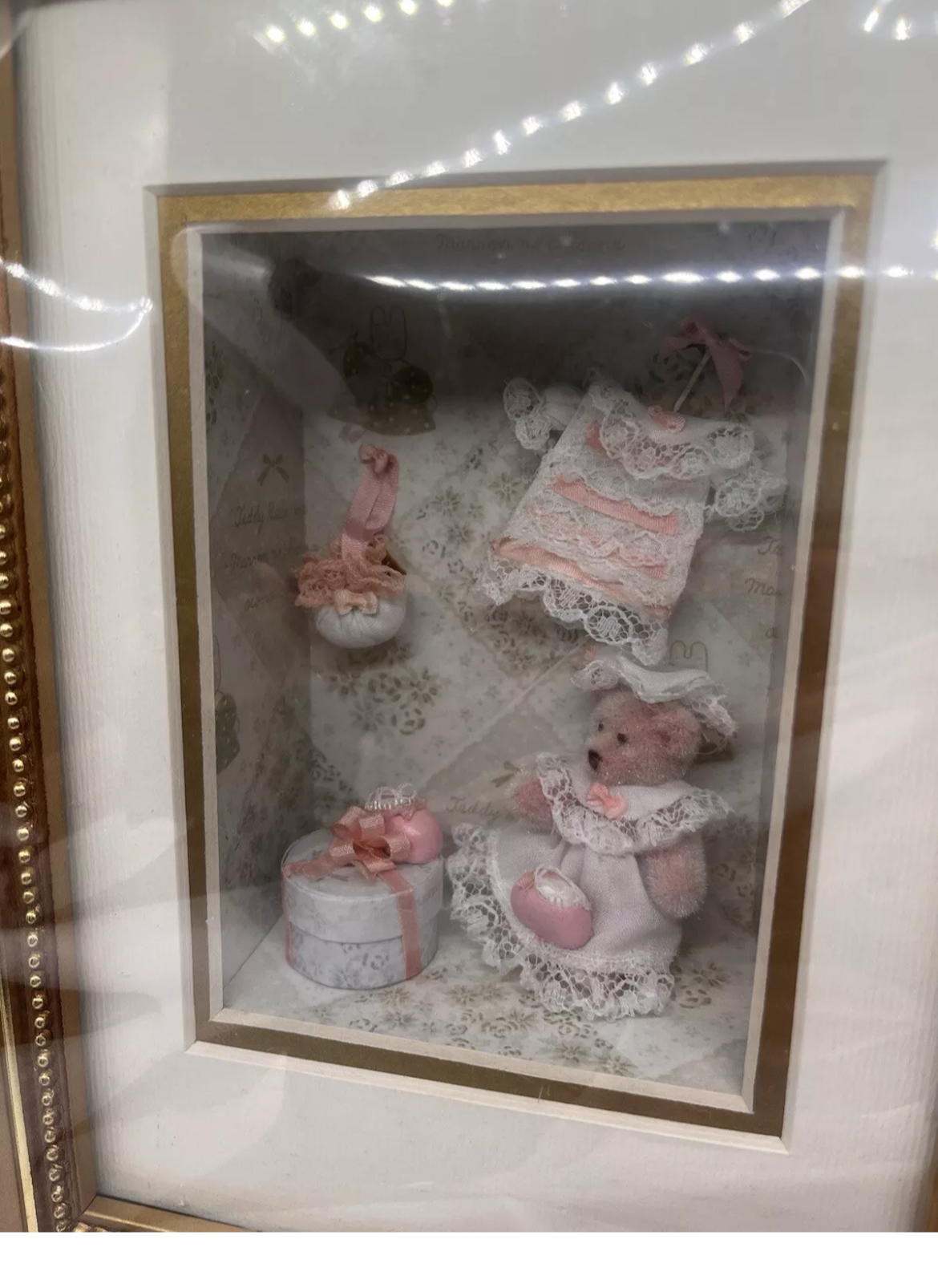 Nursery room wall box shadow box (1/12th items inside) for full size wall nursery