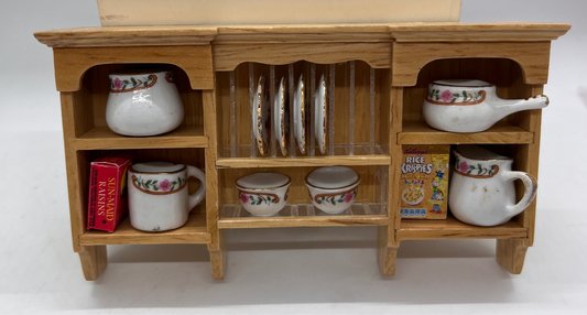 Dolls house filled wall unit