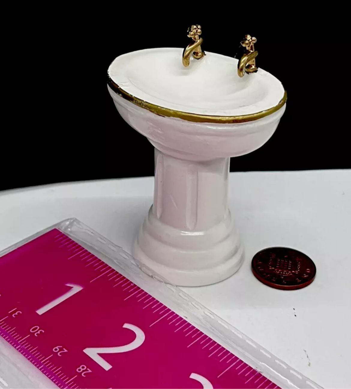 Dolls house wooden sink