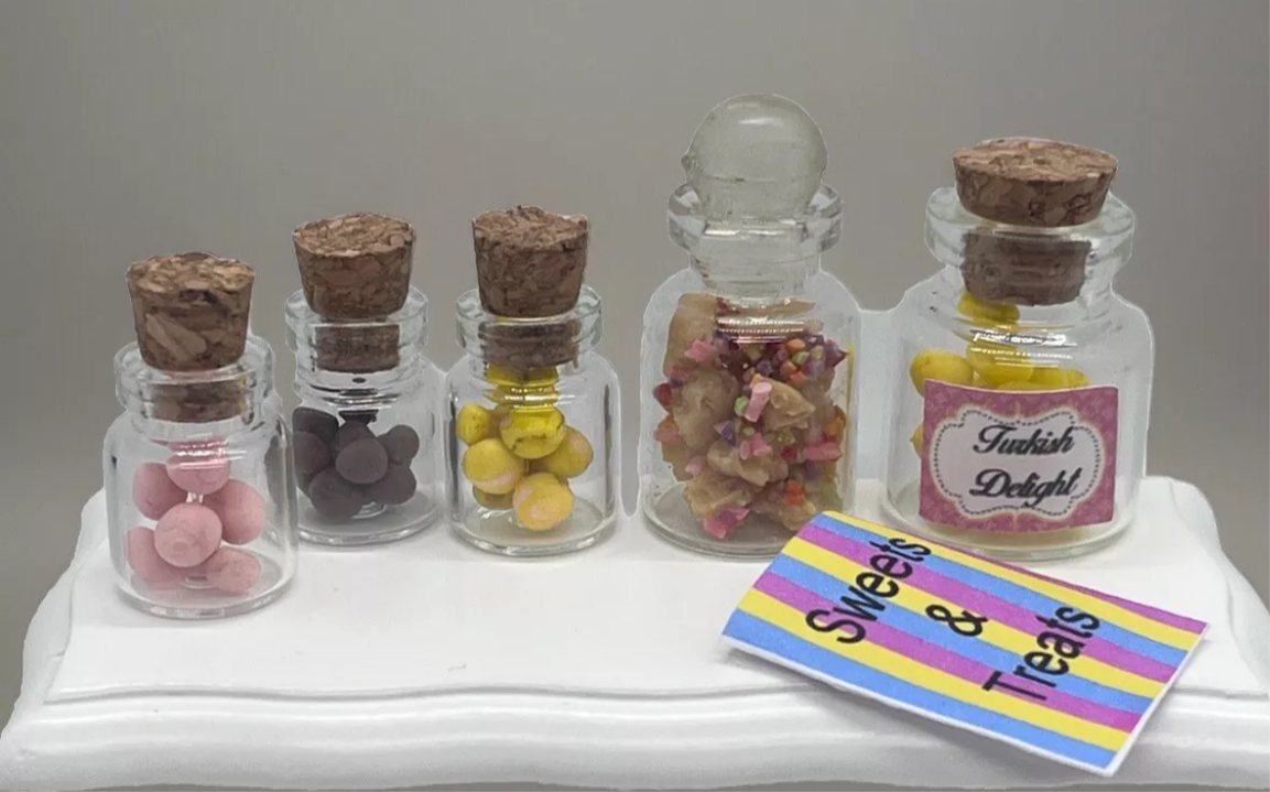 Dolls house sweet shop sweets set new