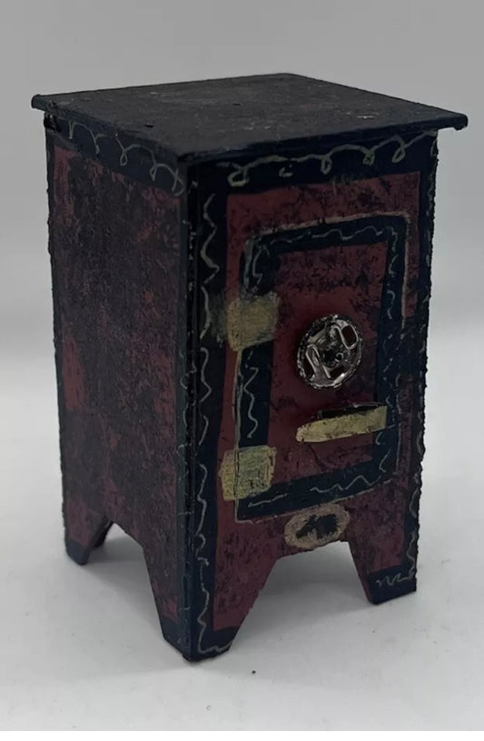 Dolls house Victorian safe (thick card) handmade