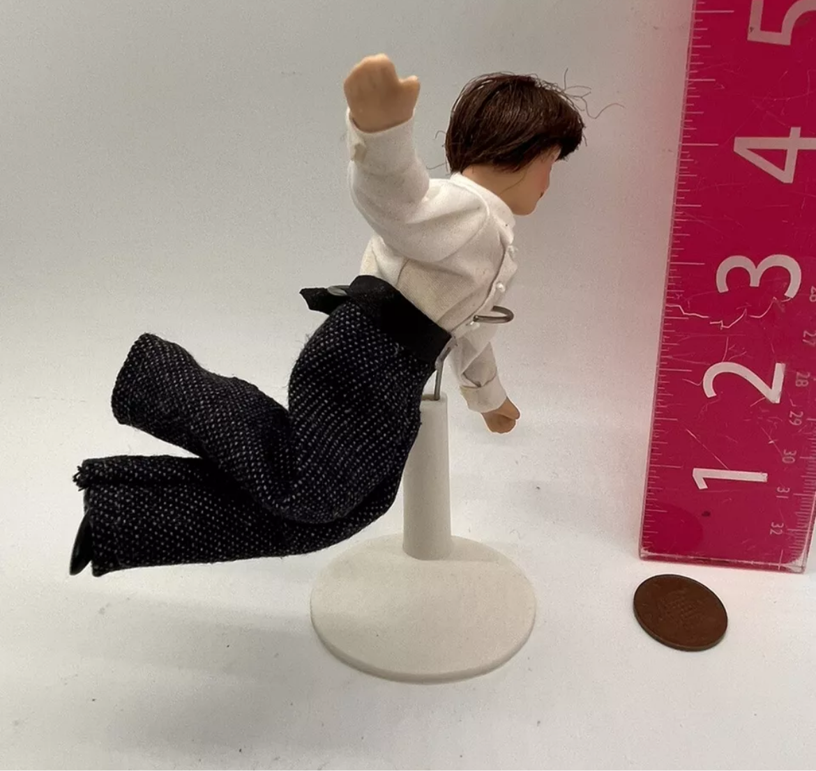 Dolls house man with stand