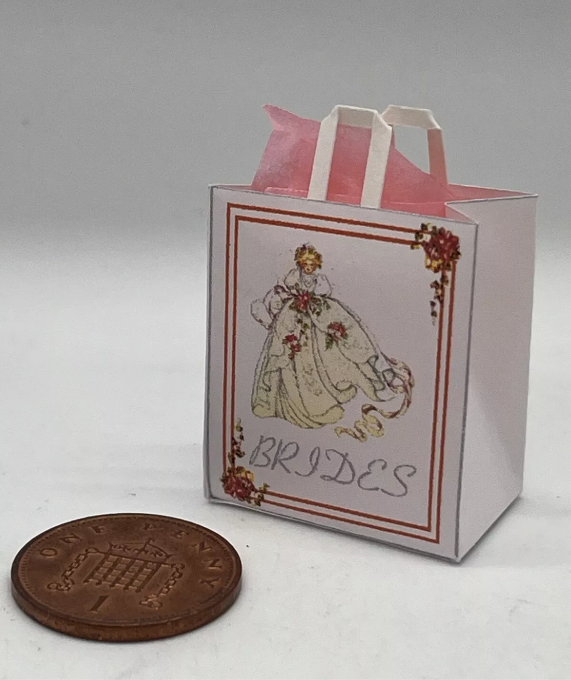 Dolls house bridal bag new