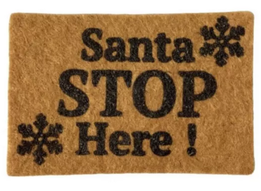 Dolls house Christmas mat NEW with sticker back