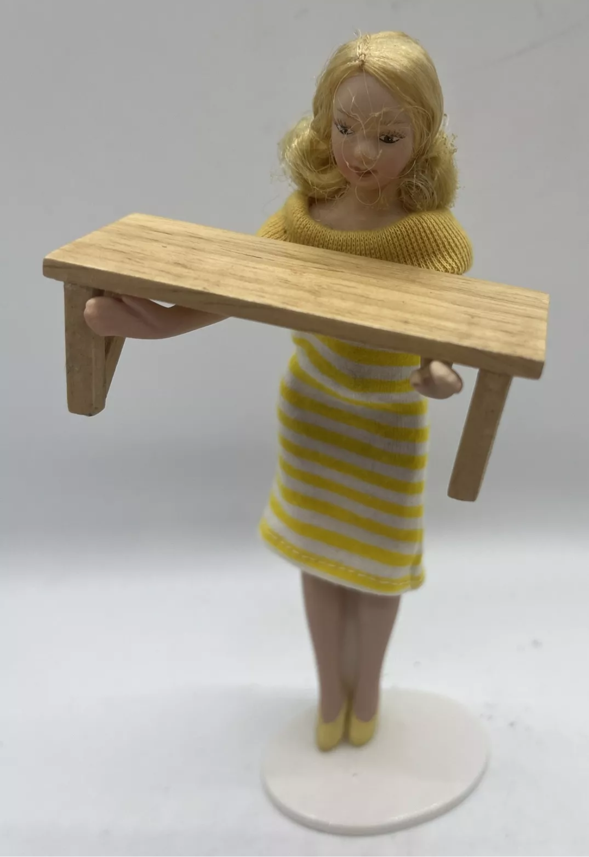 Dolls house wooden shelf