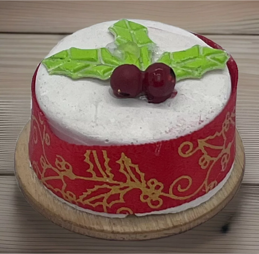 Dolls House Christmas cake handmade new