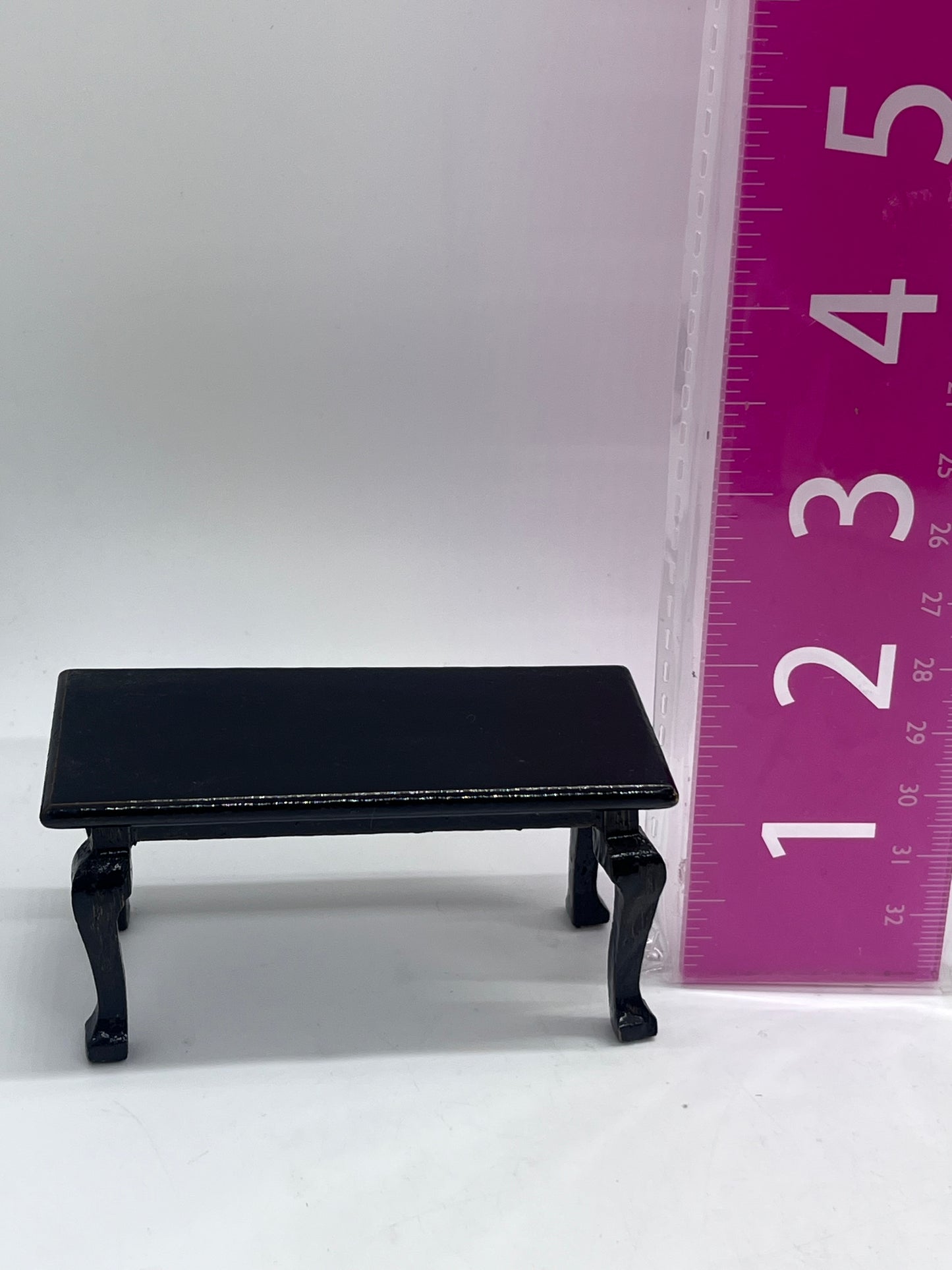 Dolls house coffee table in 1/12th scale.