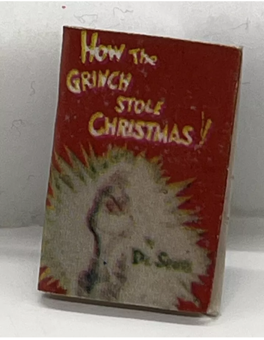 Dolls house how the grinch stole Christmas non opening book.