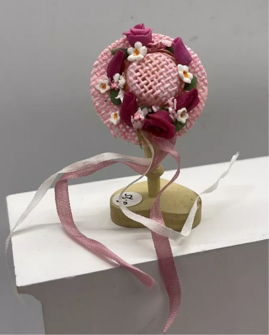 Dolls house hat and stand new