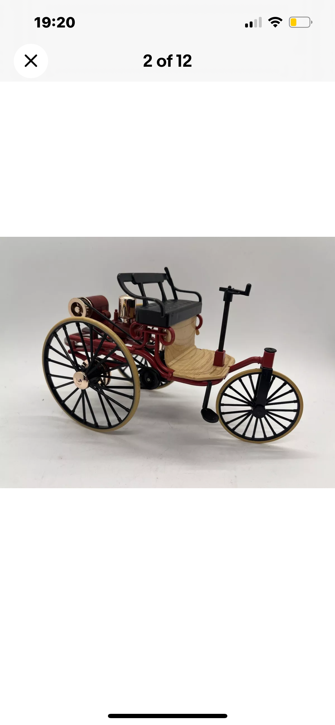 Dolls house new Victorian car in box