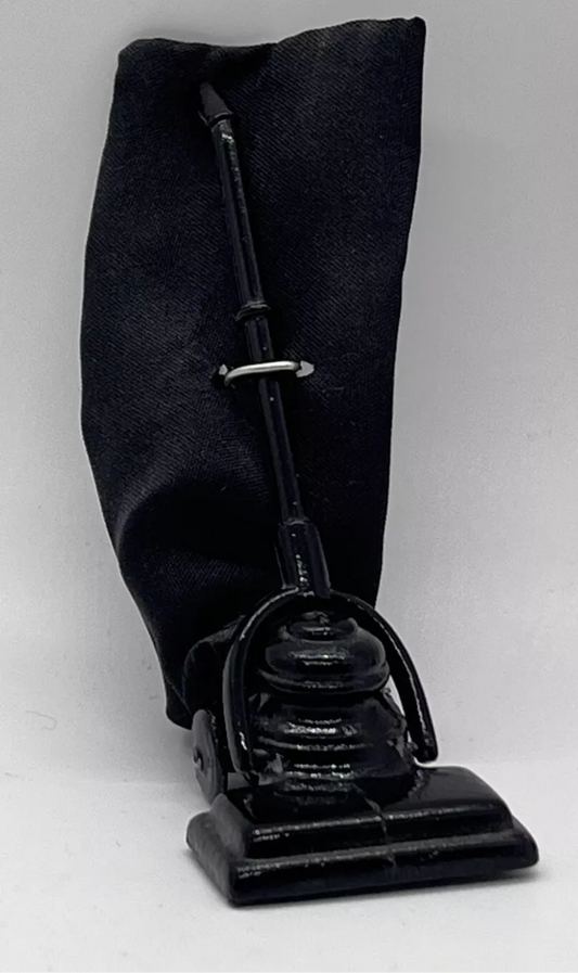 Dolls house vacuum cleaner metal with material bag