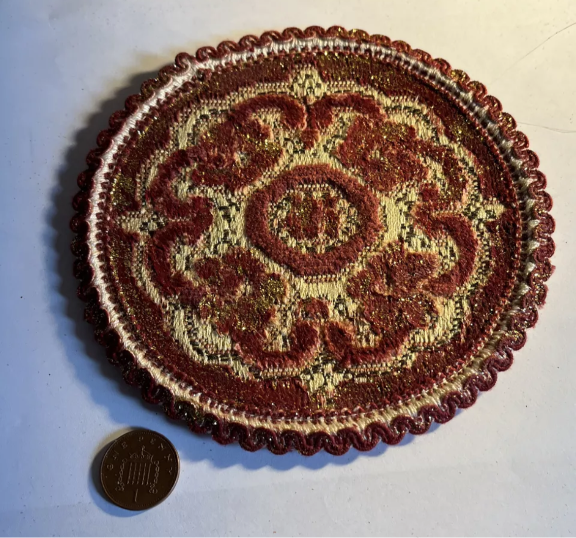 Dolls house plush rug 5 plus inches