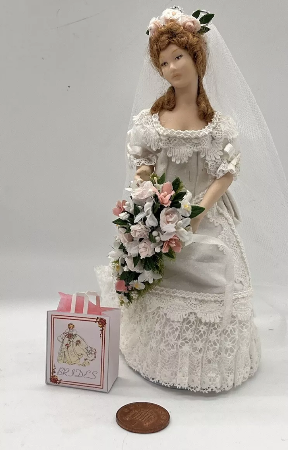 Dolls house bridal bag new