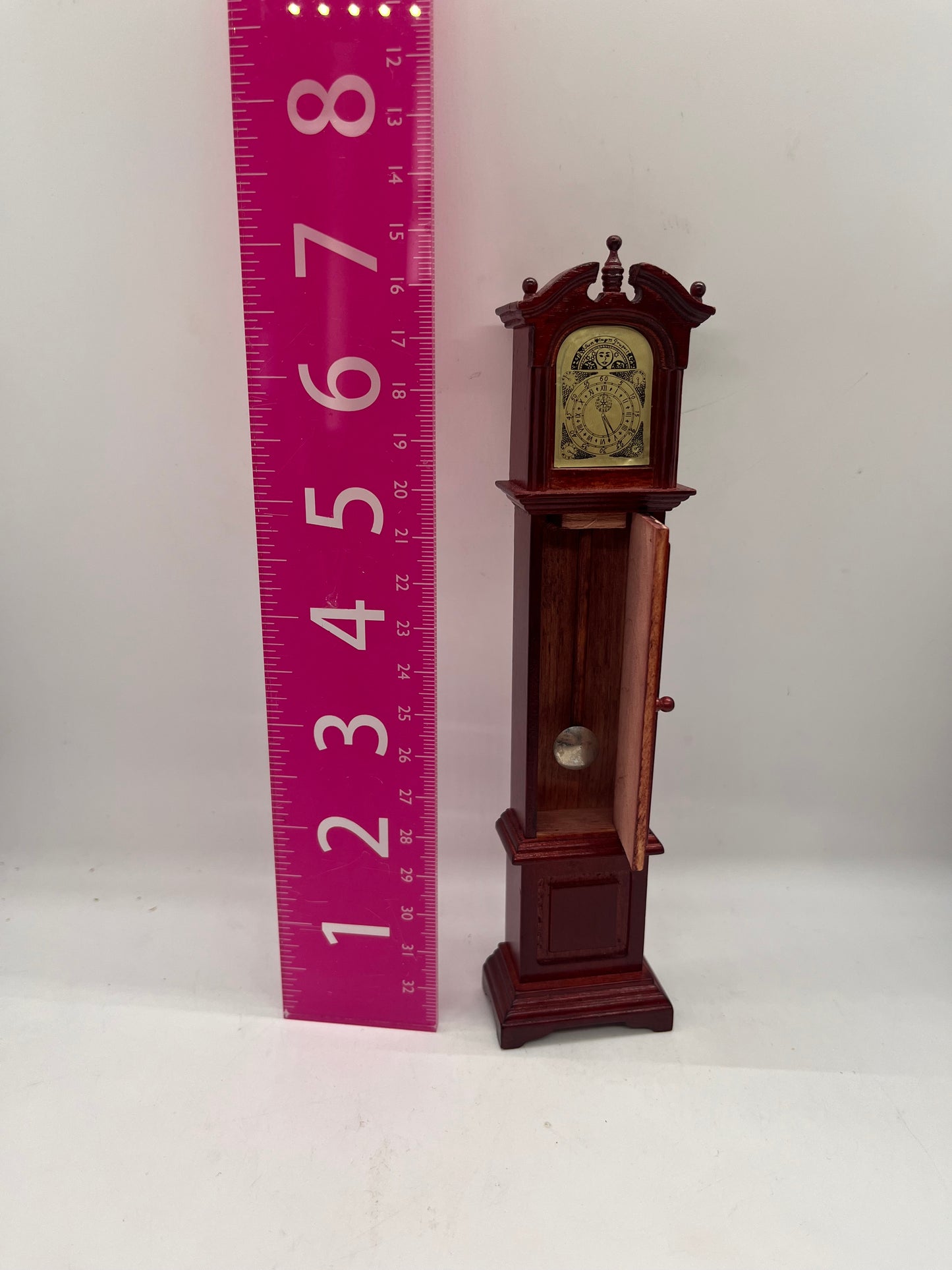 Dolls house Grandfather clock in 1/12th scale