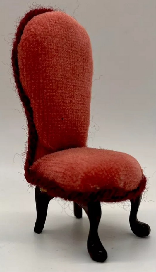 Dolls house handcrafted chair by B Masters, large 1/16th small 1/12th