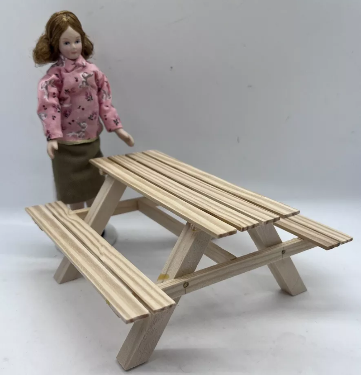 Dolls house picnic bench