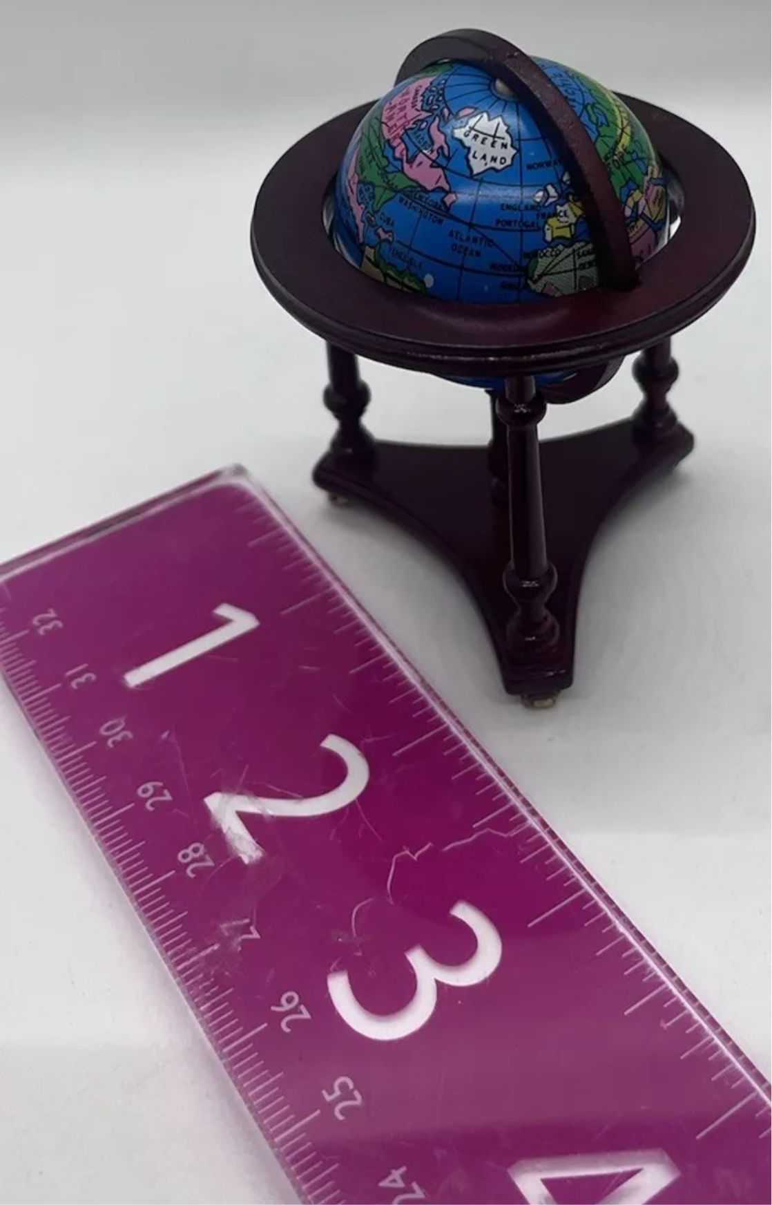 Dolls house wheeled floor globe