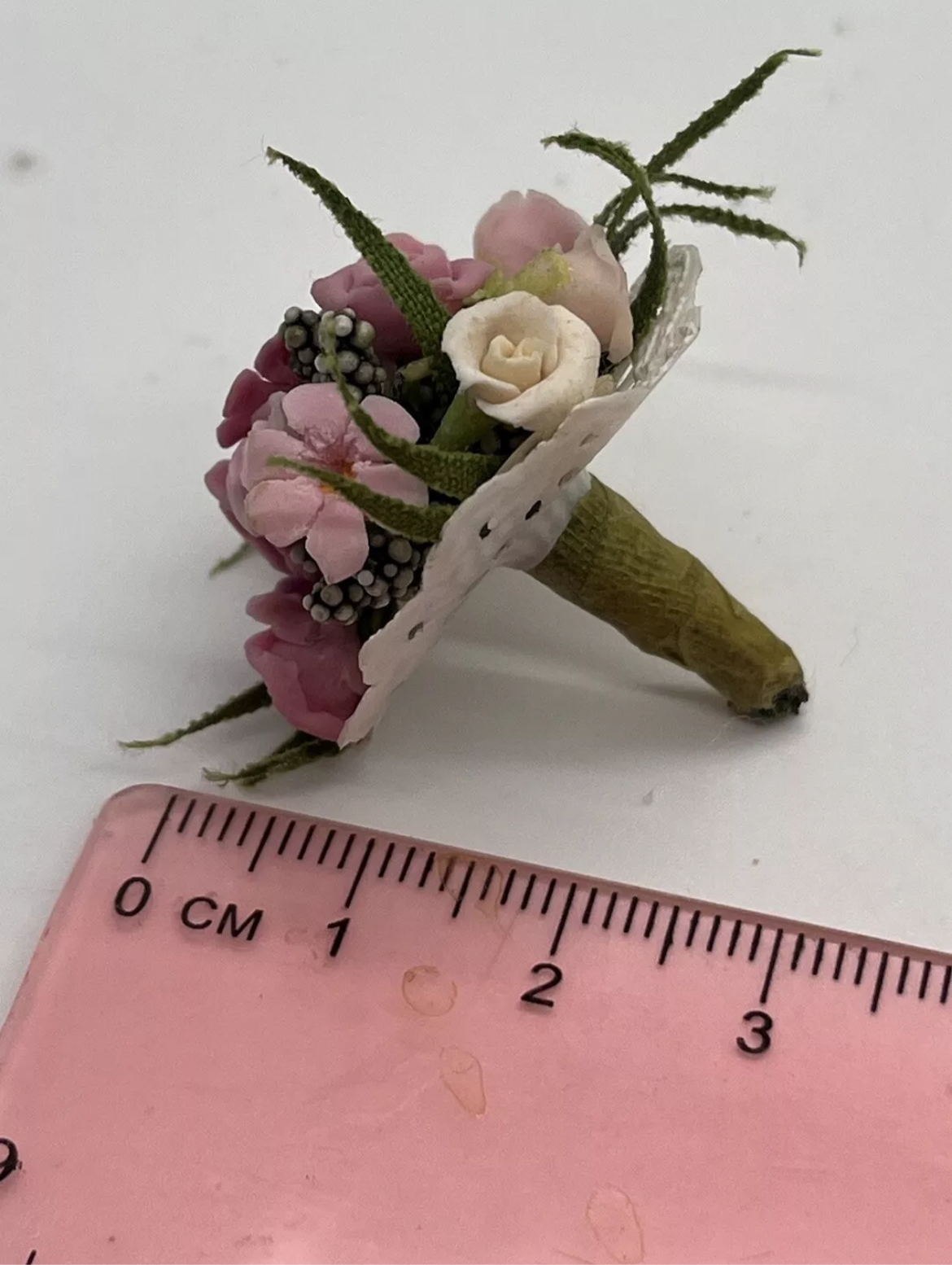 Dolls house bridal bouquet. Handmade new
