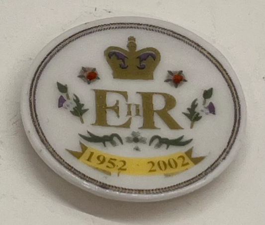 Dolls house collectors plate ER jubilee