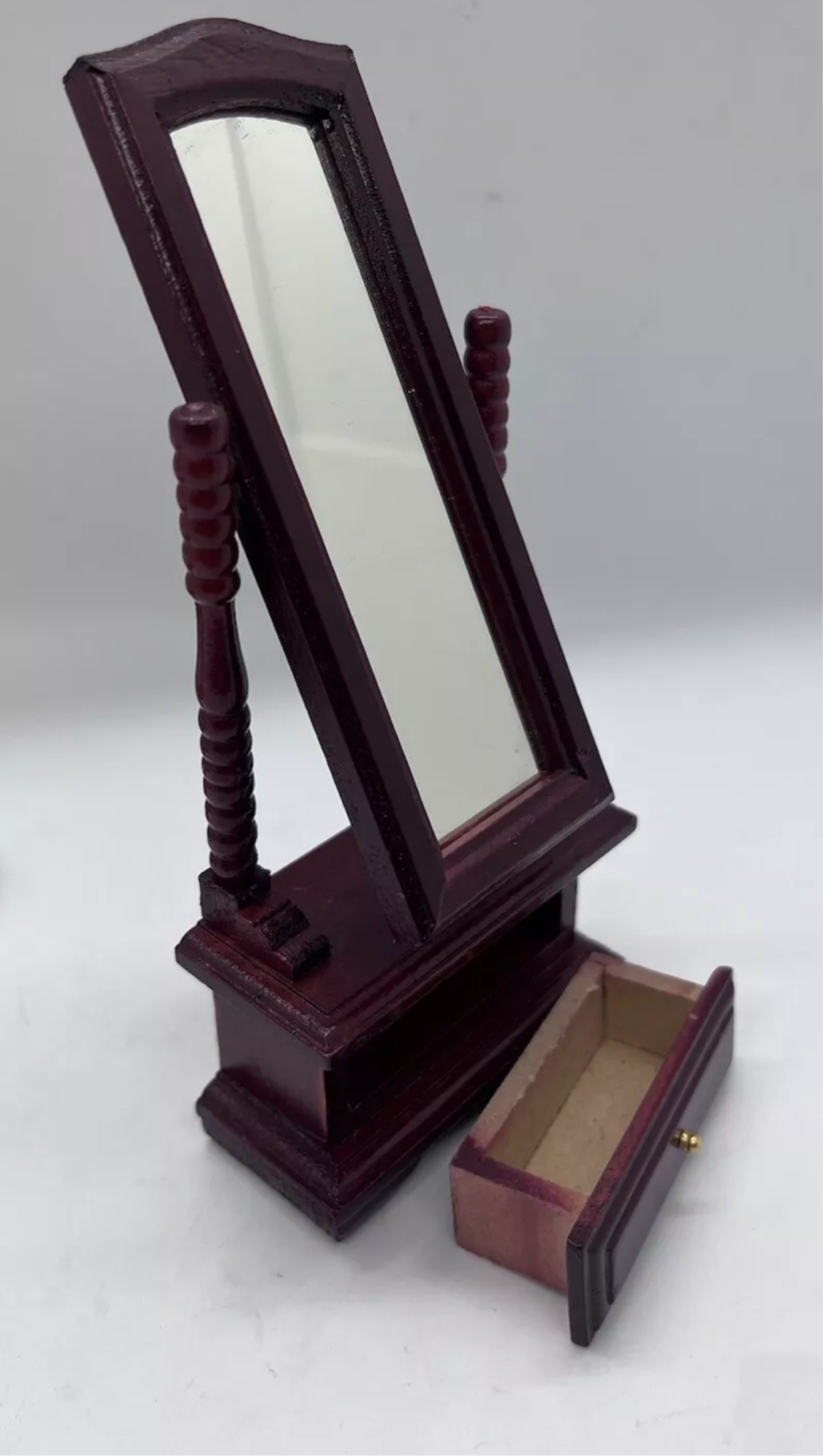 Dolls house floor mirror NEW with drawer