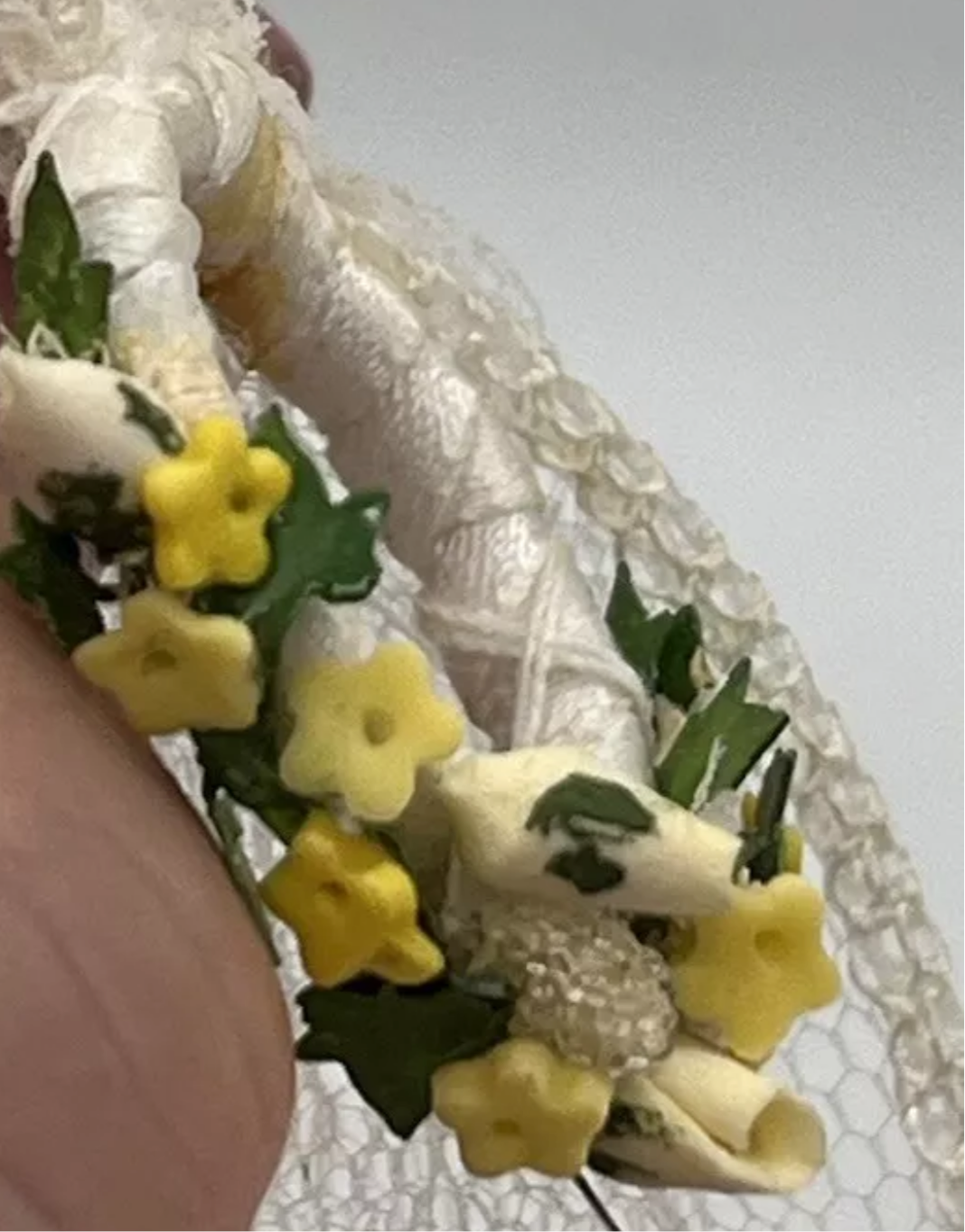 Dolls house wedding tiara and veil new