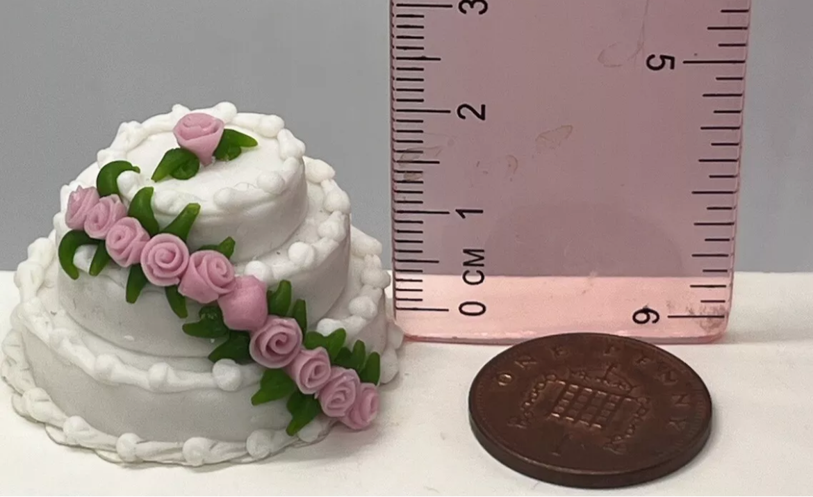 Dolls house wedding cake