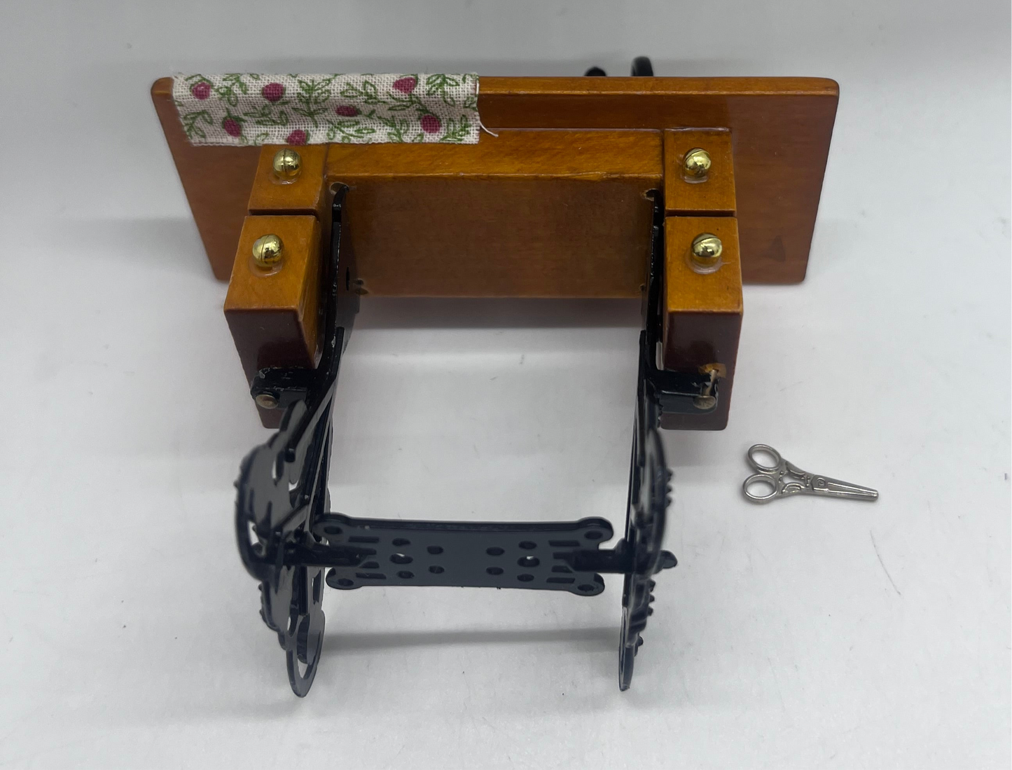 Dolls house sewing machine knitting haberdashery set