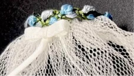 Dolls house wedding tiara and veil new