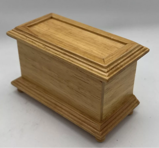 Dolls house chest, ottoman pine storage