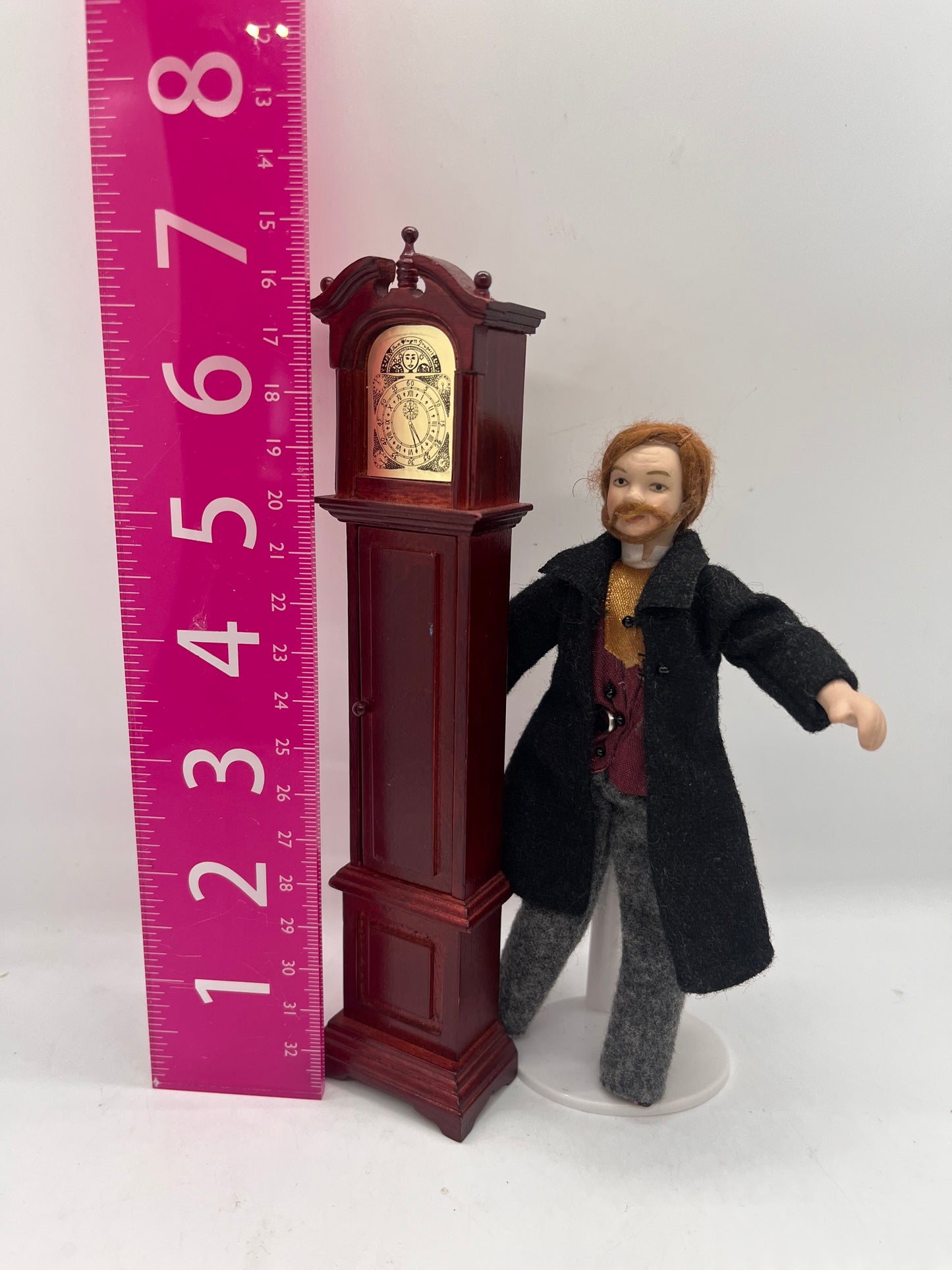 Dolls house Grandfather clock in 1/12th scale