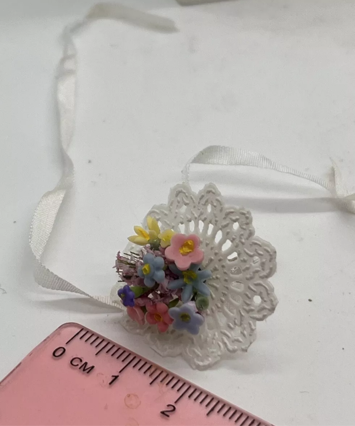 Dolls house bridal bouquet. Handmade new