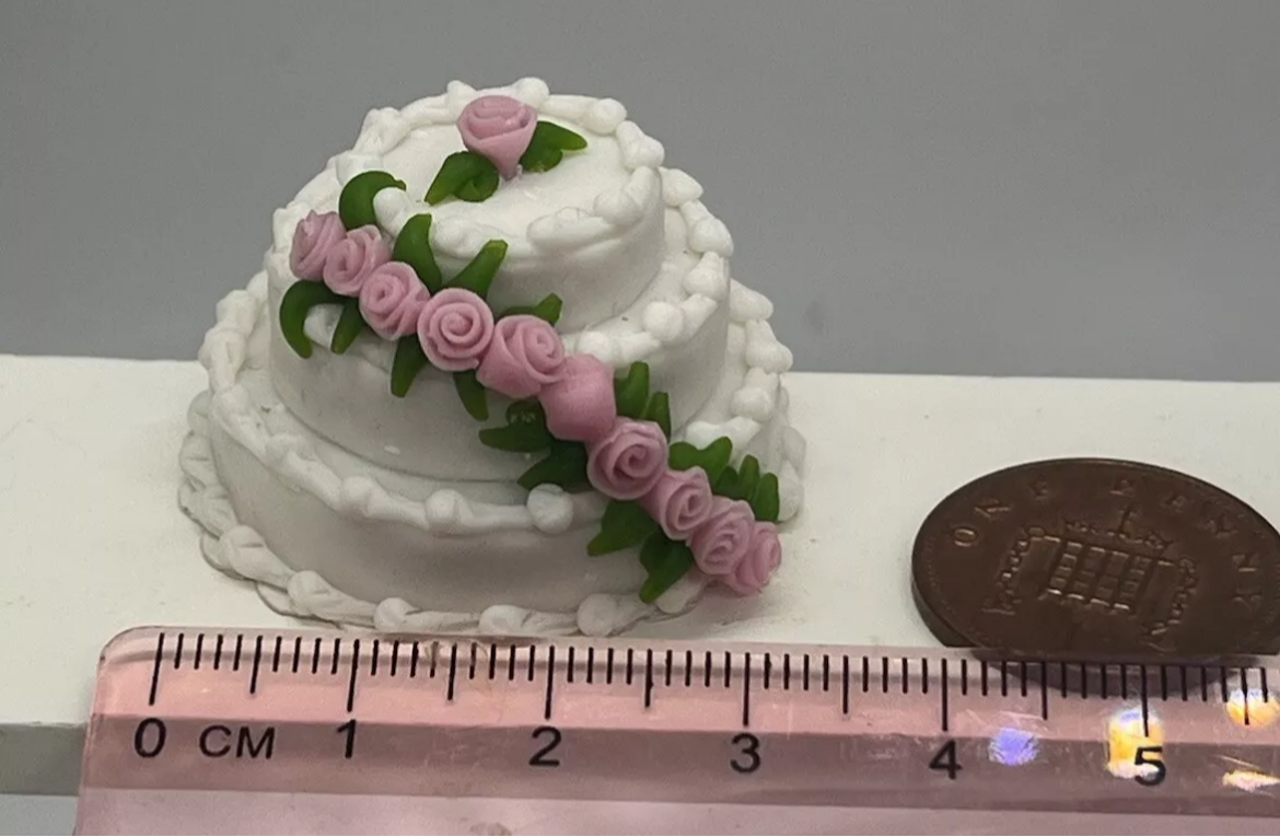 Dolls house wedding cake