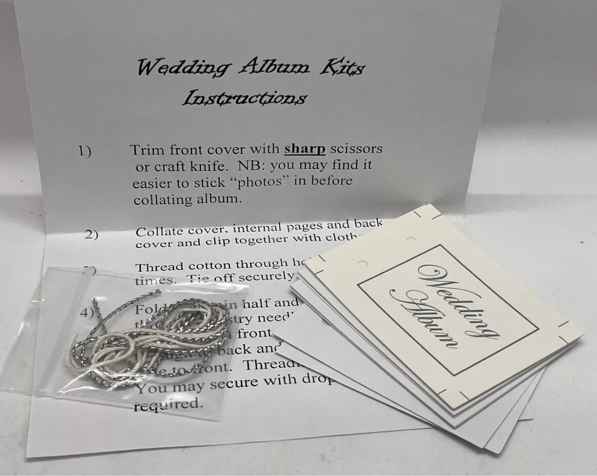 Dolls house wedding album kit new