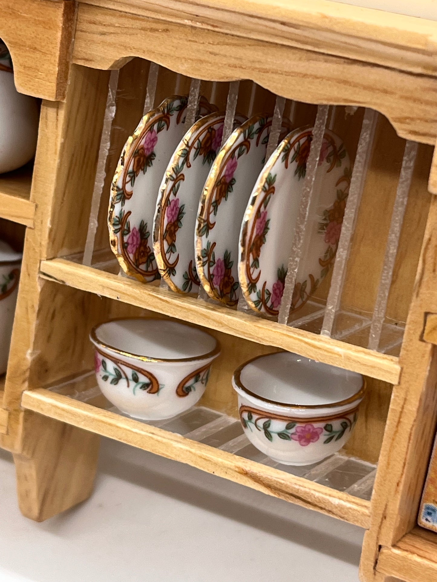 Dolls house filled wall unit