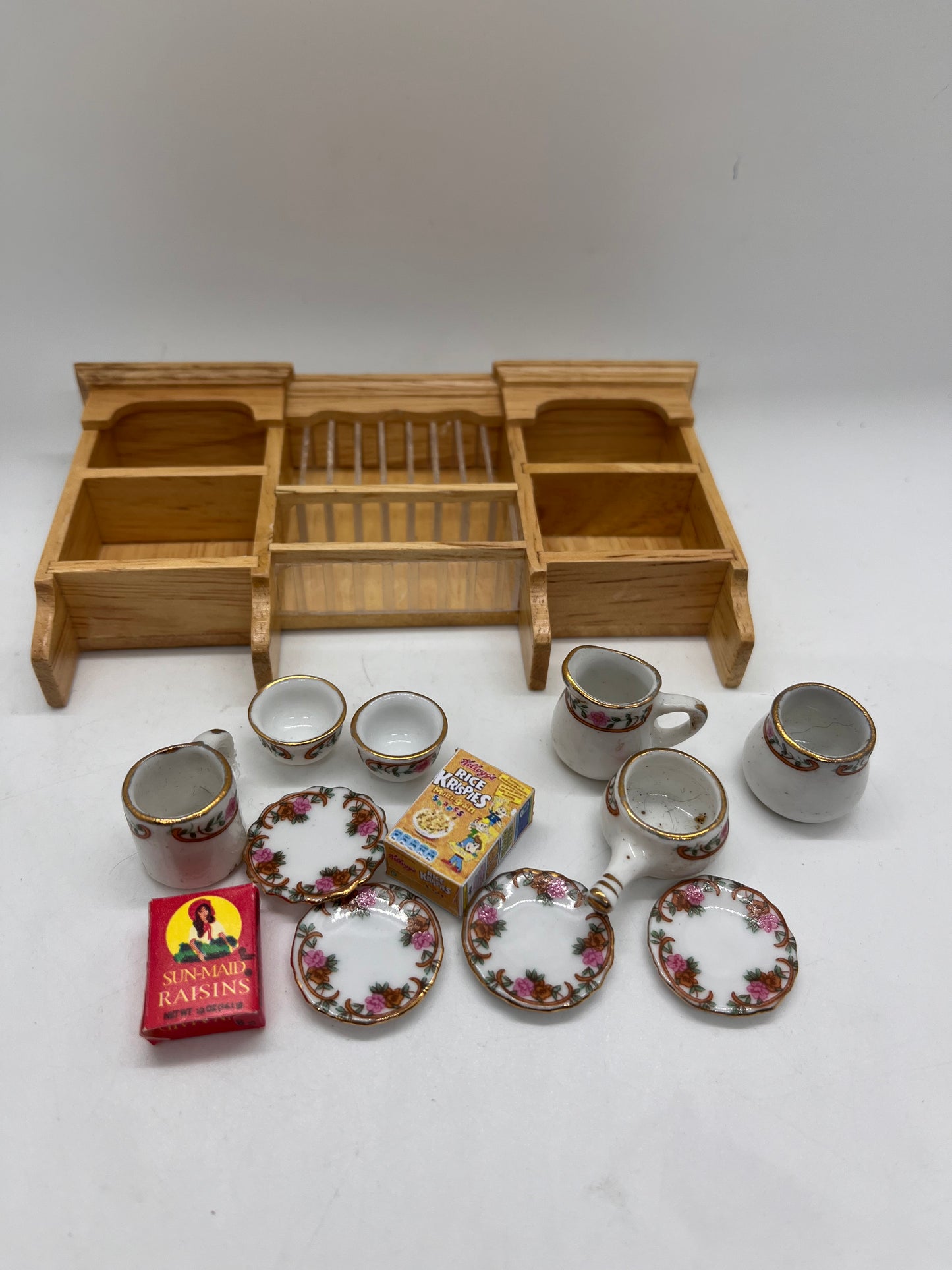 Dolls house filled wall unit