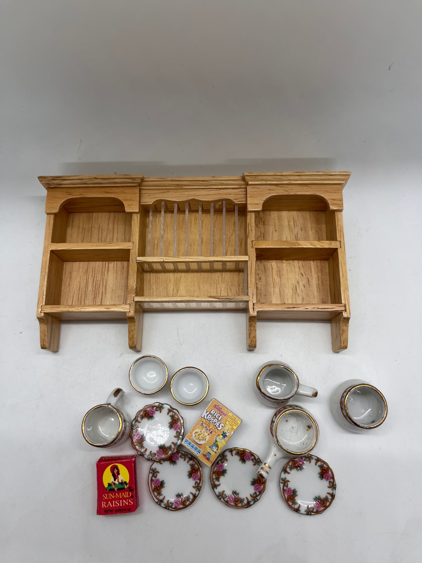 Dolls house filled wall unit