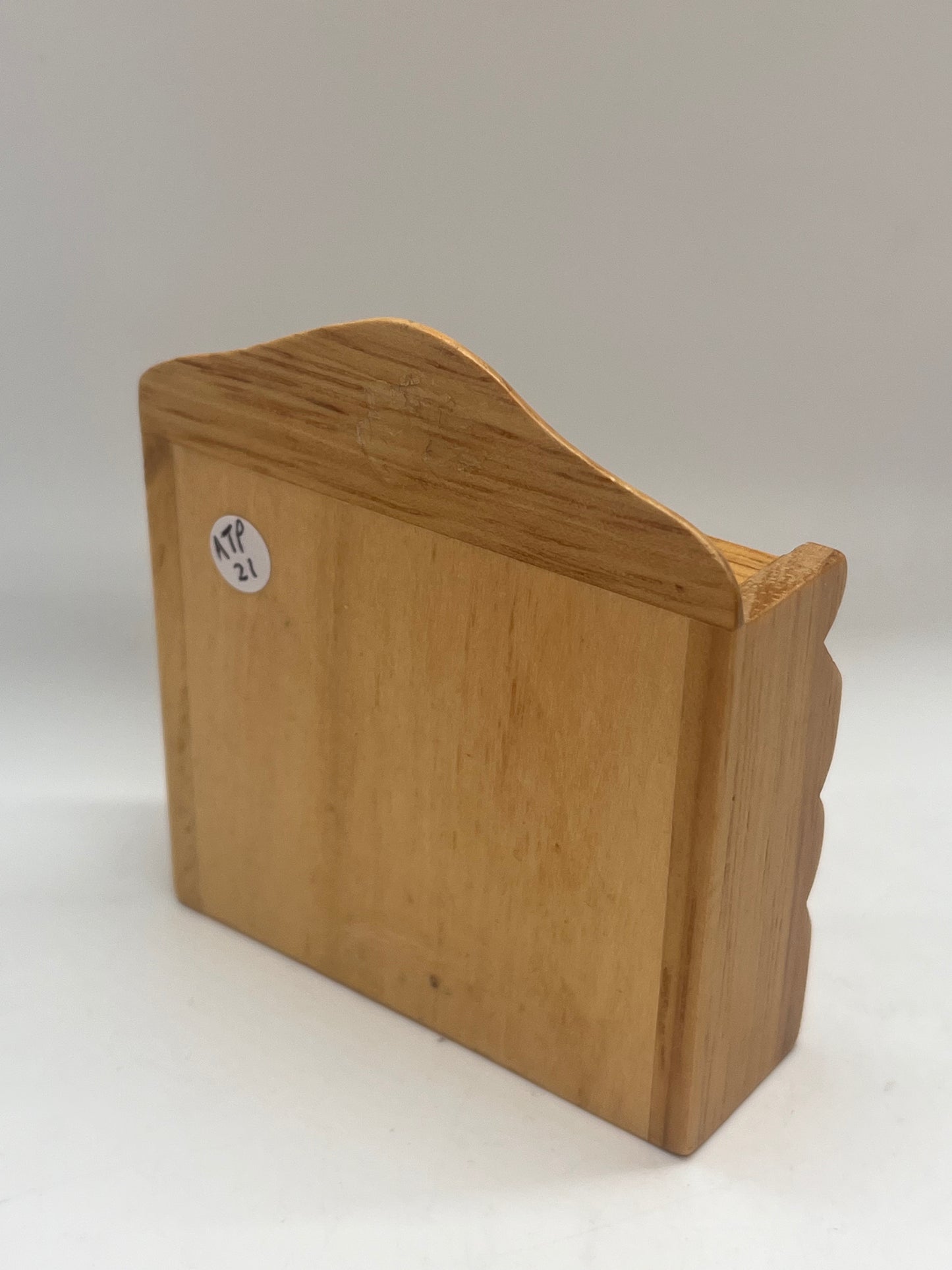 Dolls house wall unit with drawers pine