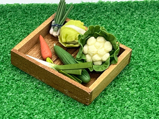 Dolls house fruit and vegetable crate